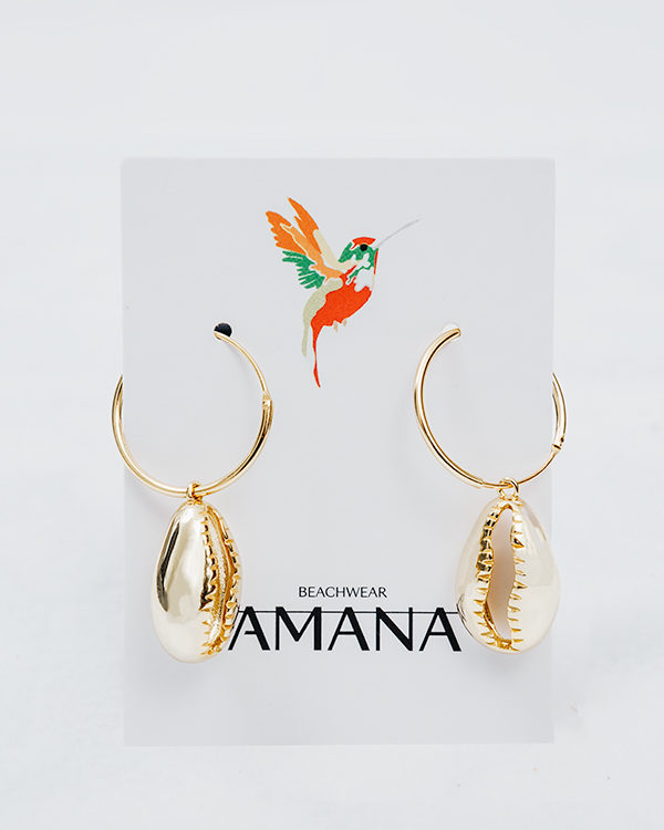 MARISCO Muschel Ohrringe 925 Sterlingsilber 18k vergoldet