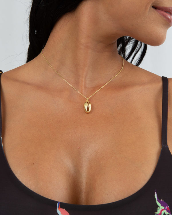 MARISCO Muschel Halskette 925 Sterlingsilber 18k vergoldet