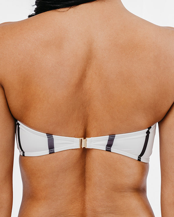 MORENA - Bandeau Bikini Top Schwarz&Weiß